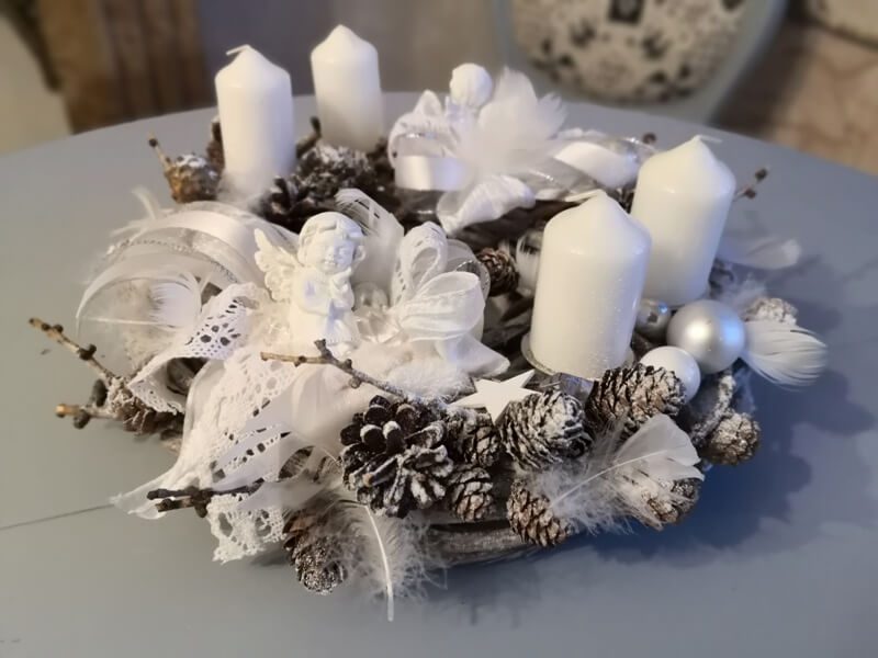 adventní věnec na stůl
