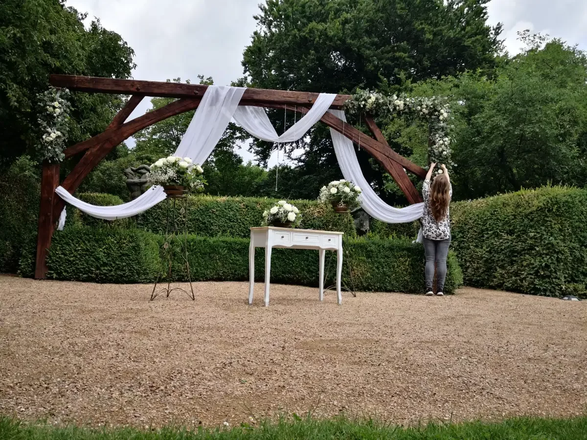 Svatební floristika na místě